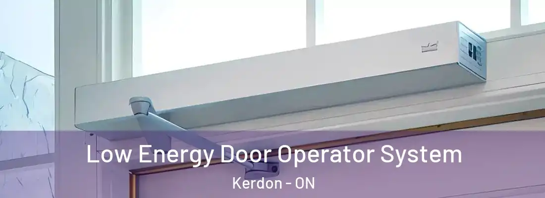  Low Energy Door Operator System Kerdon - ON