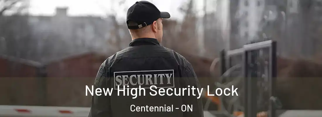  New High Security Lock Centennial - ON