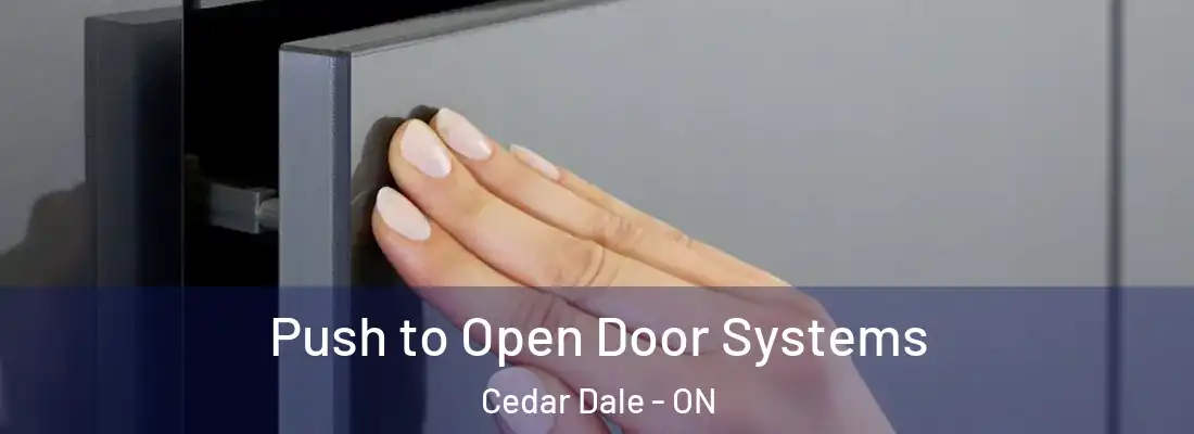  Push to Open Door Systems Cedar Dale - ON