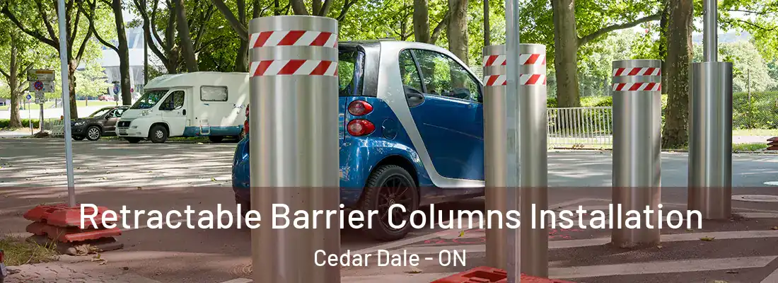  Retractable Barrier Columns Installation Cedar Dale - ON
